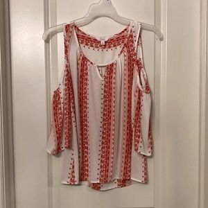 Candie’s Pink & White Blouse